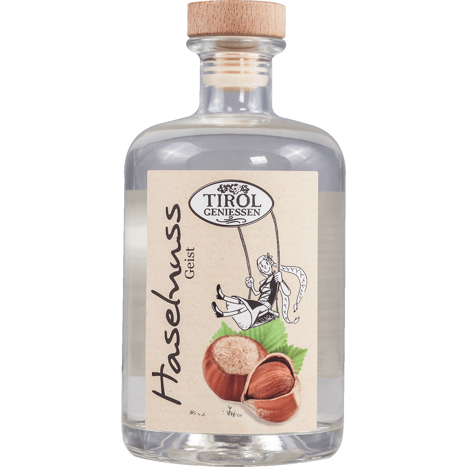 Tyrolean Hazelnut Spirit in gift bottle from Austria from Tirol Geniessen