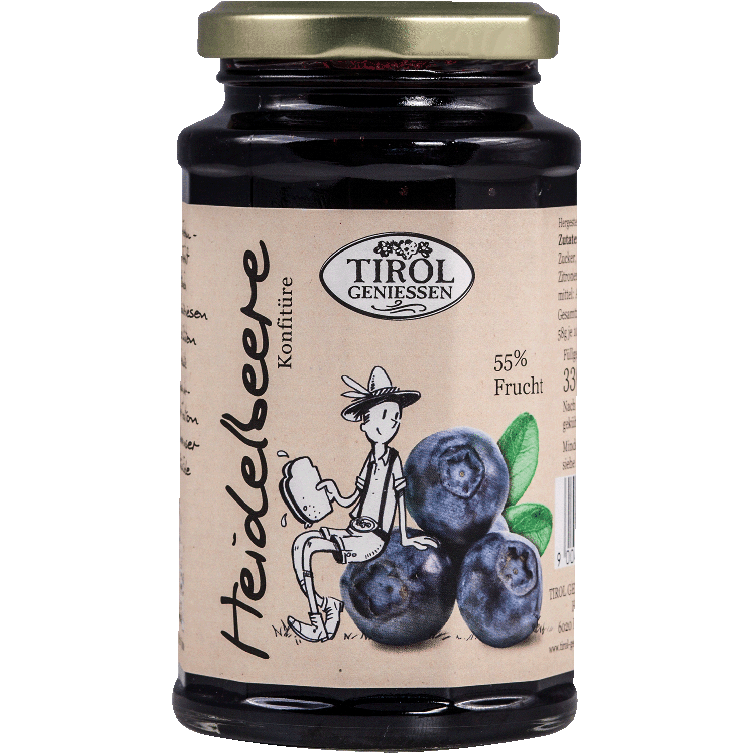 Bilberry Jam from Austria from Tirol Geniessen