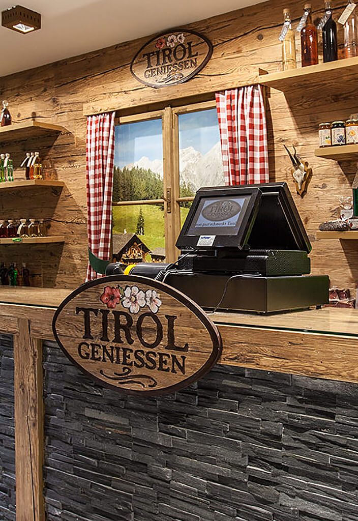 Interior of the Tirol Geniessen Shop in Innsbruck