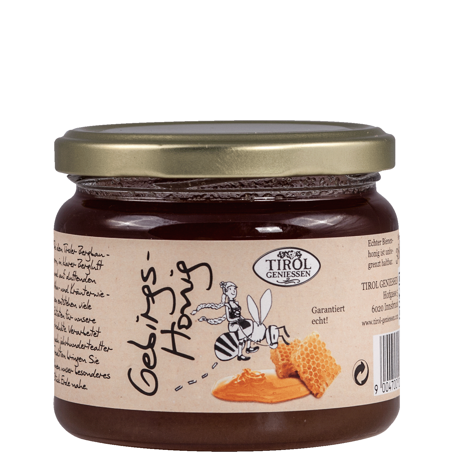 Mountain Honey from Austria from Tirol Geniessen
