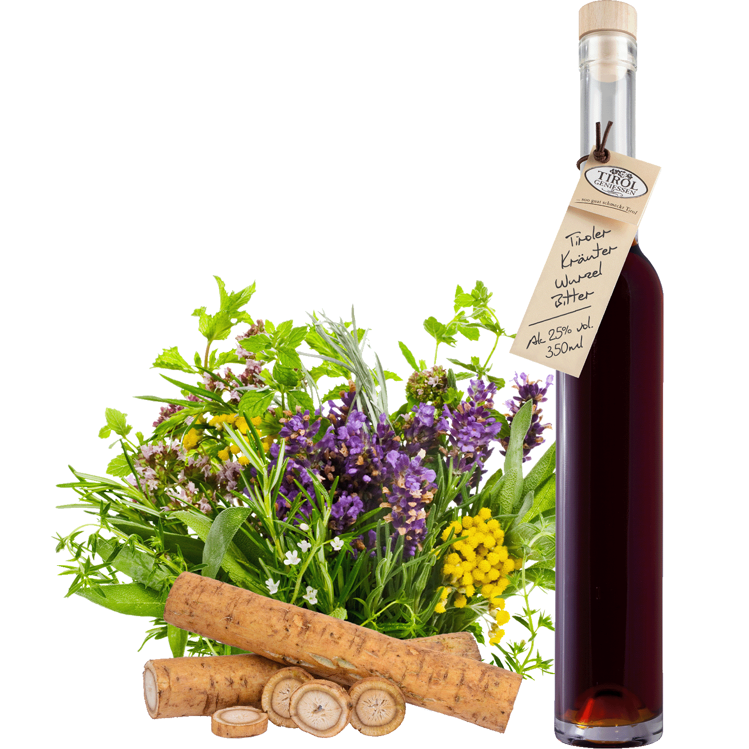 Root Bitter in gift bottle from Austria from Tirol Geniessen