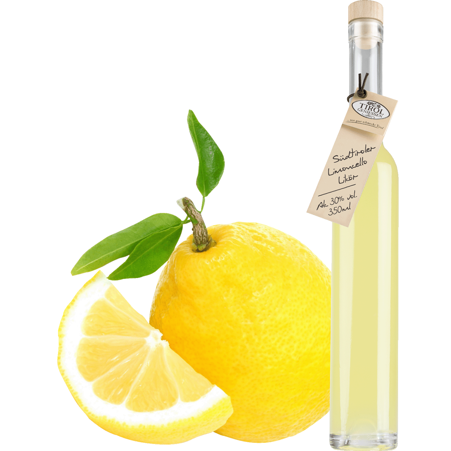 Limoncello Liqueur in gift bottle from South Tyrol from Tirol Geniessen
