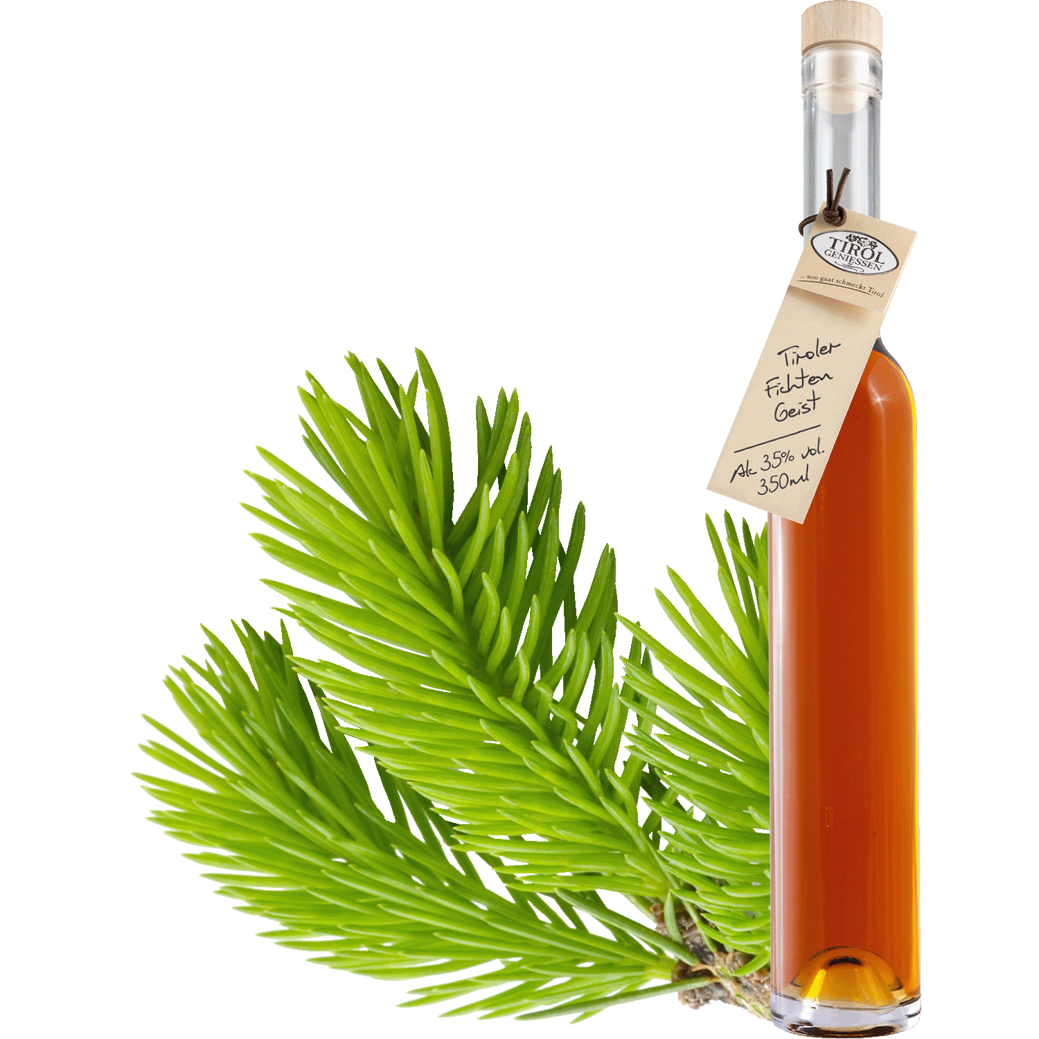 Spruce Spirit in gift bottle from Austria from Tirol Geniessen