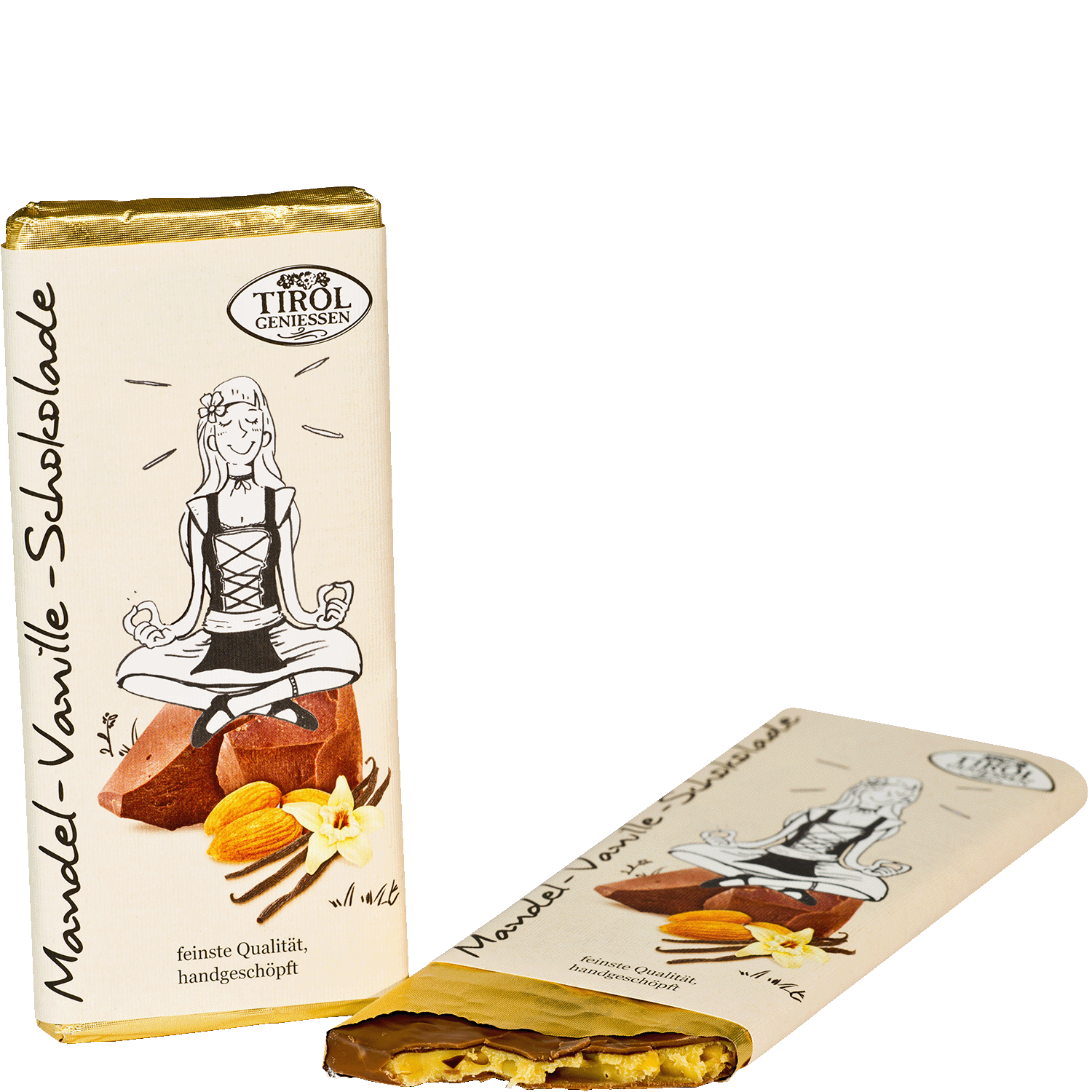 Mandel-Vanille Schokolade aus Österreich von Tirol Geniessen