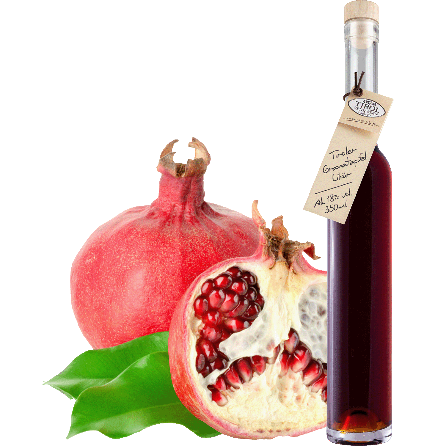 Granatapfel Likör in Geschenkflasche aus Österreich von Tirol Geniessen